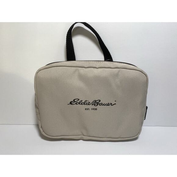 Eddie Bauer‎ NWT Beige/Black Canvas Folding Expandable Travel Tote Bag - Picture 1 of 12